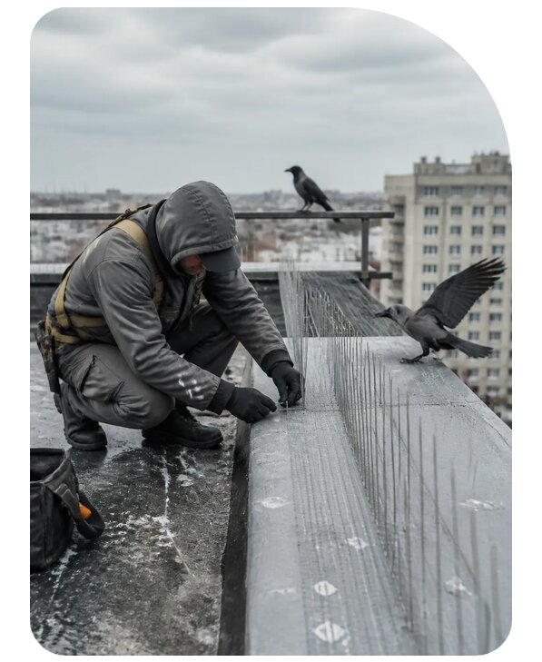 Защита от ворон под ключ в Балашове по цене от 5085 р. | Сенат-Бла